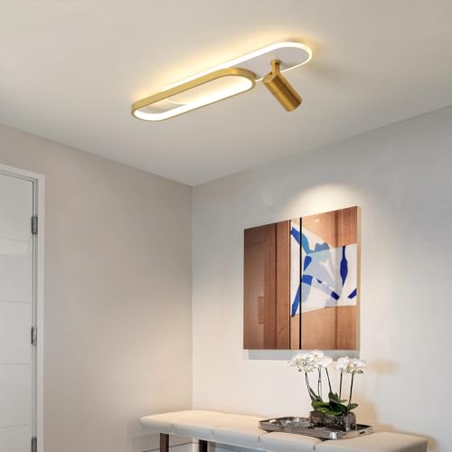 31.4inch Modern LED Ceiling Light 40w Gold Linear Ceiling Light