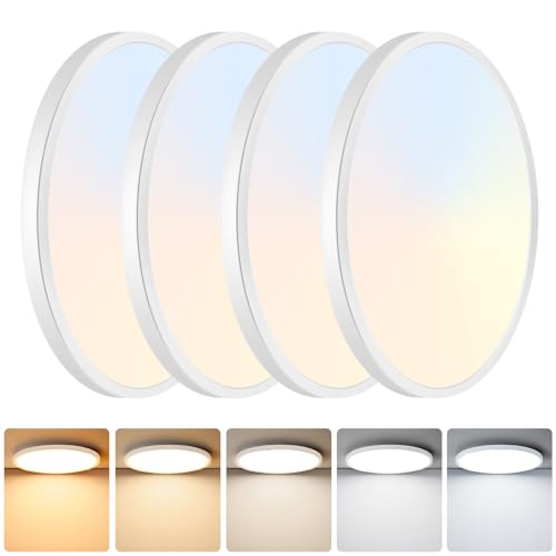 9 Inch Flush Mount LED Ceiling Light Fixture (4 Count)