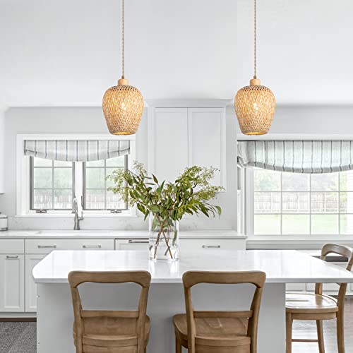 Bamboo Pendant Light Fixture One