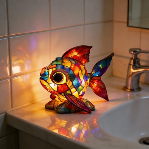 Stained Glass Animal Lamp