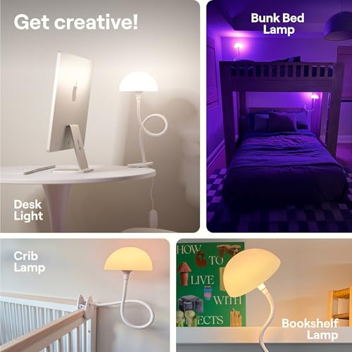 Shroommate Dorm Room Essential Clip On Bed Light for Dorm Room