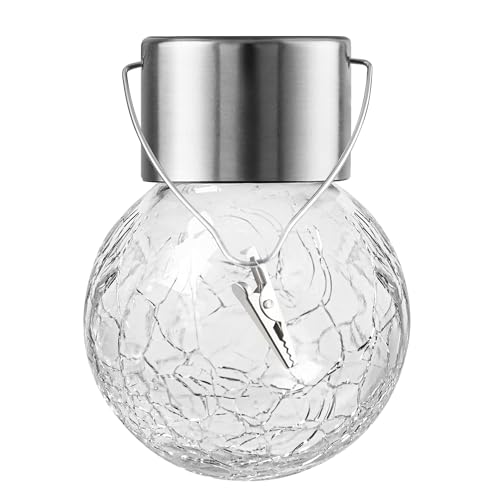 Solar Lights Outdoor Hanging Decorative Globe 8 Pack (8 Count)