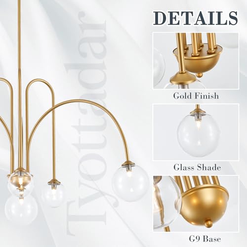Modern Gold Sputnik Light Fixture