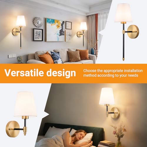 Battery Operated Wall Sconces Set of 2 (2 Count)