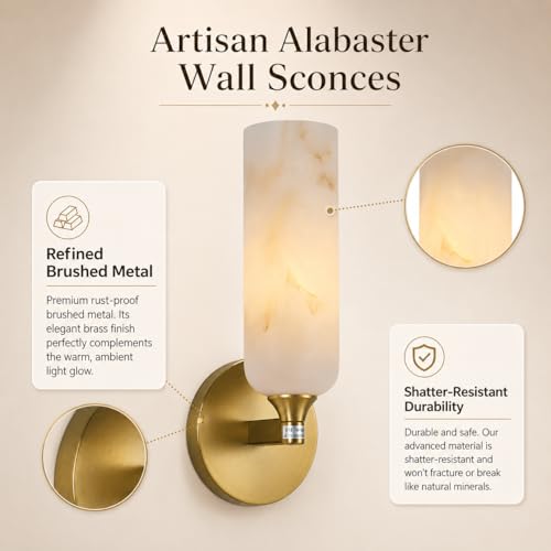 Artisan Alabaster Wall Sconces