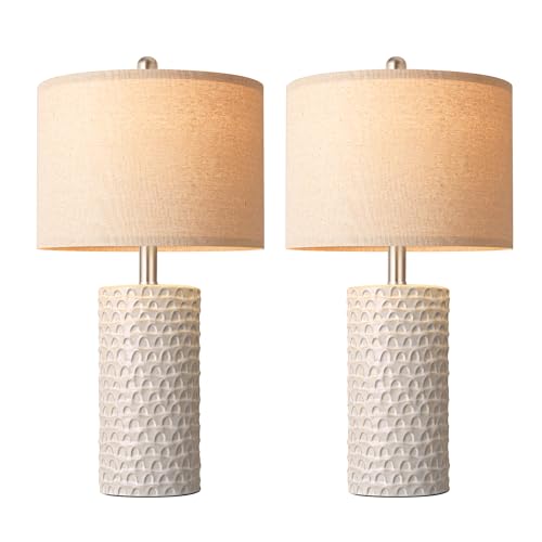23" Modern Ceramic Table Lamp Set of 2 (2 Count)