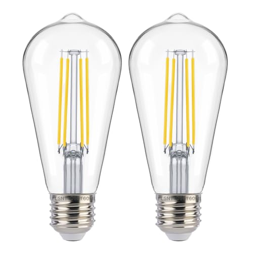 Dusk to Dawn Outdoor Sensor ST19 LED Edison Bulb (2 Count)