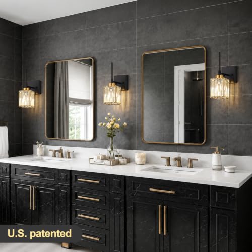 Hardwired] Bathroom Wall Sconces Set of Two Bathroom Light Fixtures (2 Count)