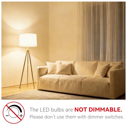 6 Pack LED Light Bulbs 60 Watt Equivalent (6 Count)