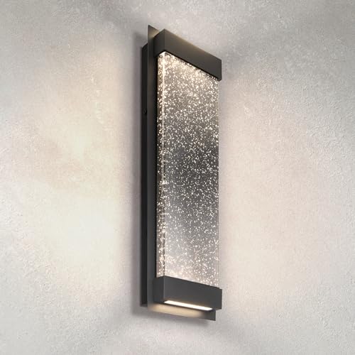 LED 18" Bubble Glass Wall Light Fixture