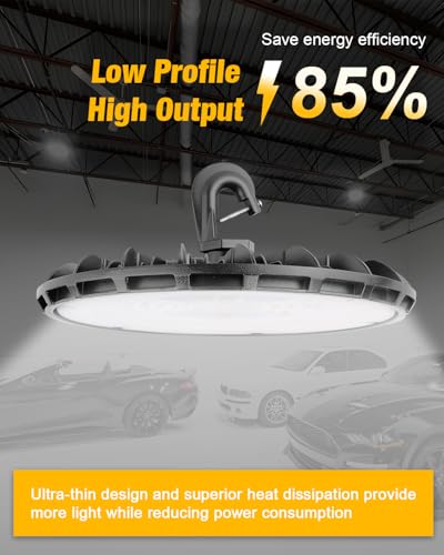 UFO LED High Bay Light 100W 11000LM 5000K High Bay LED Shop Lights