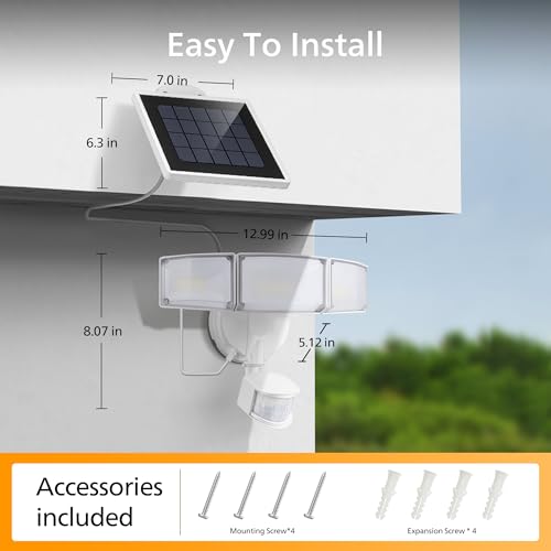 3000LM Solar LED Security Lights Motion Sensor Light Outdoor