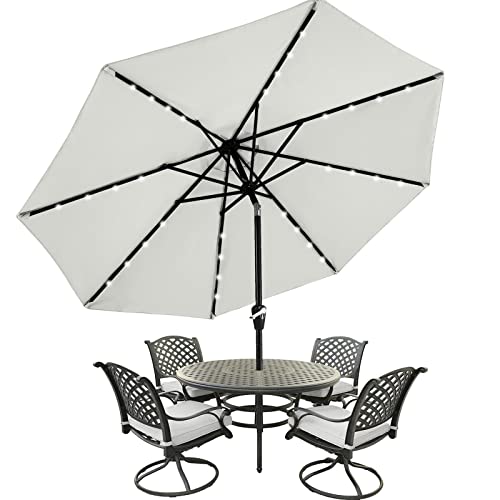 9ft Patio Umbrella with Solar Lights