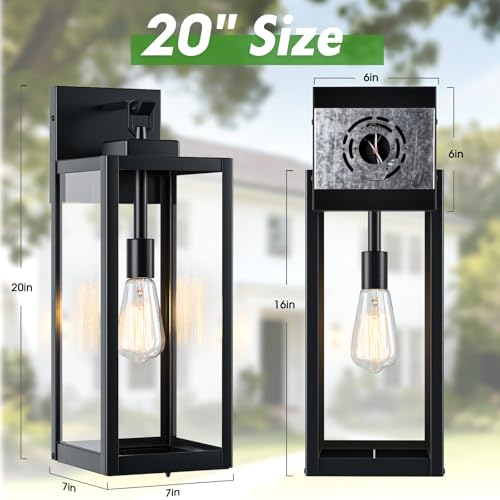 20" Large Outdoor Wall Lights (2 Count)