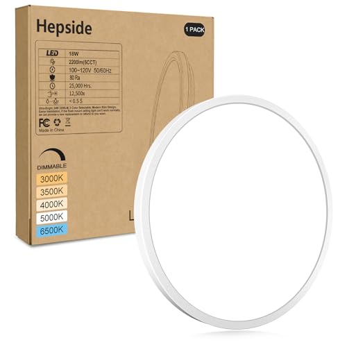 1Pack LED Flush Mount Ceiling Light Fixture