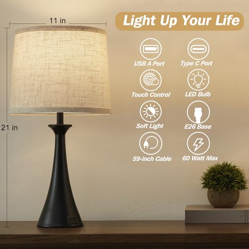 Touch Table Lamps Set of 2 (2 Count)