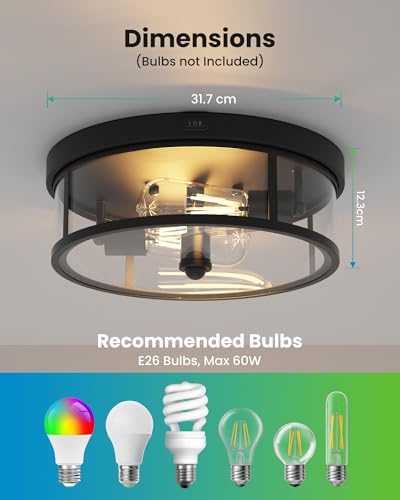 Outdoor Flush Mount Ceiling Light