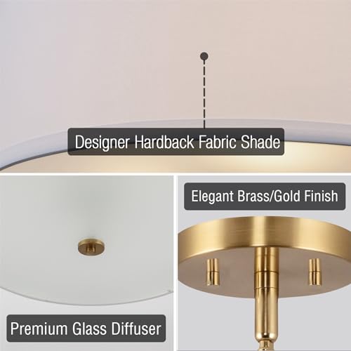 Nolan 18" Modern Drum Chandelier