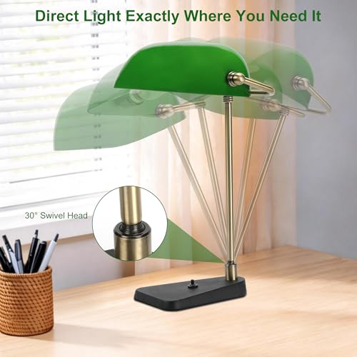 Green Bankers Desk Lamp