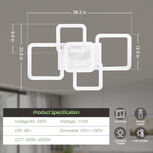Modern LED Ceiling Light 5 (5 Count)