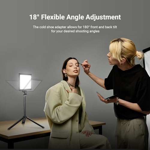 Basics 9" LED Light Panel with Desk Tripod Stand