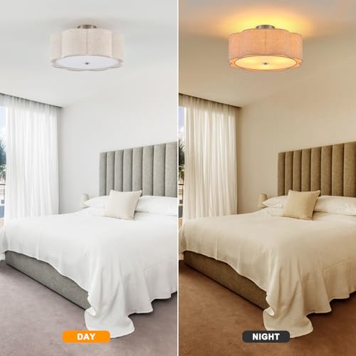 18" Large Semi Flush Mount Ceiling Light