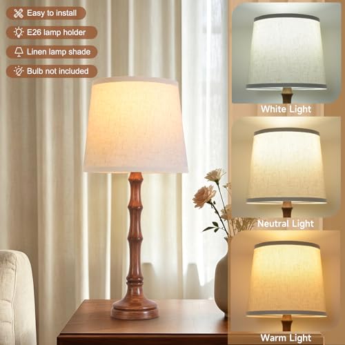 Lamps Set of 2 Modern Farmhouse Table Lamp Bedside Reading Lamps Living Room End Tables Set Lamps for Night Stands Bedroom Night Lamp (2 Count)