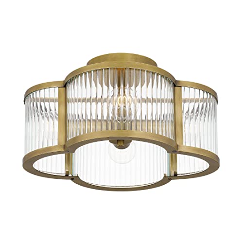 Aster 4 Light Weathered Brass Semi