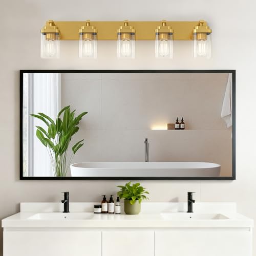 Brushed Gold Bathroom Light Fixtures