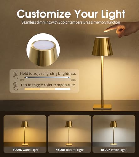 6 Pack Cordless Table Lamp (6 Count)