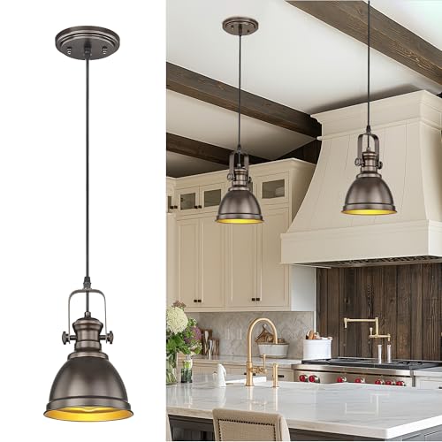 2 Pack Metal Pendant Lights Kitchen Island