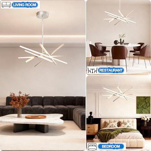Modern Silver LED 6