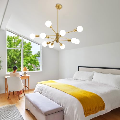 Chandeliers for Dining Room Gold 10