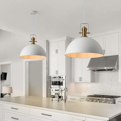 18 Inch White Farmhouse Pendant Lights