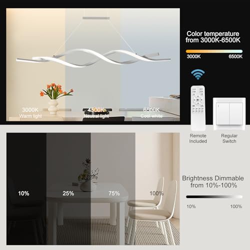 28W Dimmable LED Pendant Light