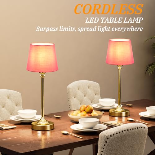 Cordless Table Lamps Rechargeable Set (2 Count)