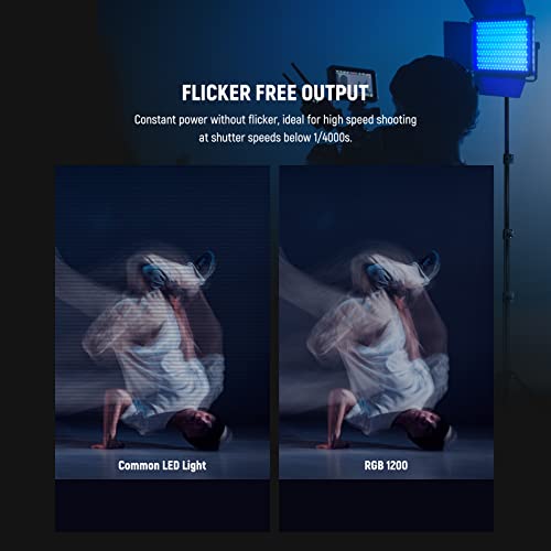 2 Pack RGB1200 LED Video Light with APP (2 Count)