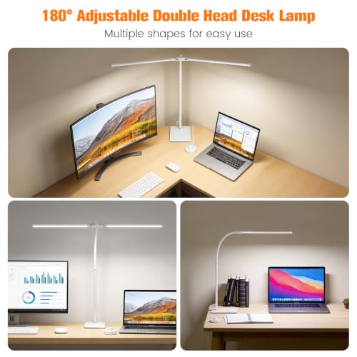 Desk Lamp for Home Office (White)