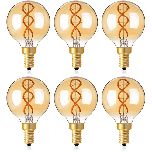 E12 Amber Light Bulbs 25 watt (6 Count)