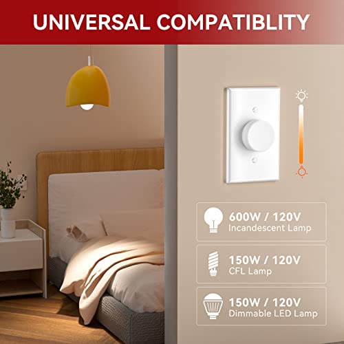 Digital Light Toggle Dimmer Switch for Dimmable LED (4 Count)