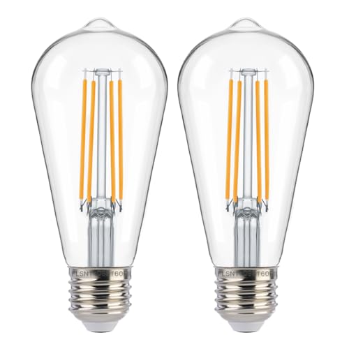 Dusk to Dawn Outdoor Sensor ST19 LED Light Bulb (2 Count)
