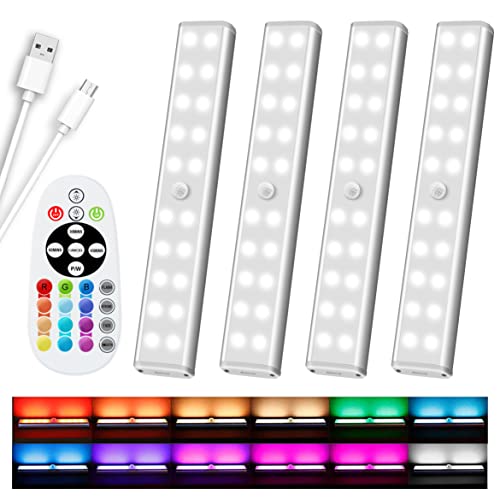 48 LED Under Cabinet Lighting Wireless (4 Count)