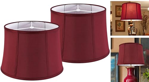 Burgundy Lamp Shades Set of 2 (2 Count)