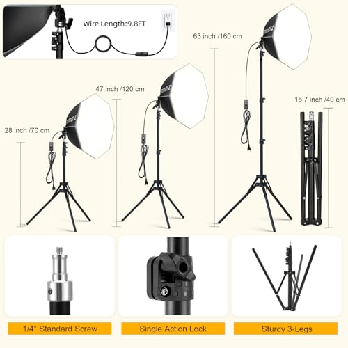 2PACK Professional Softbox Lighting Kit (2 Count)
