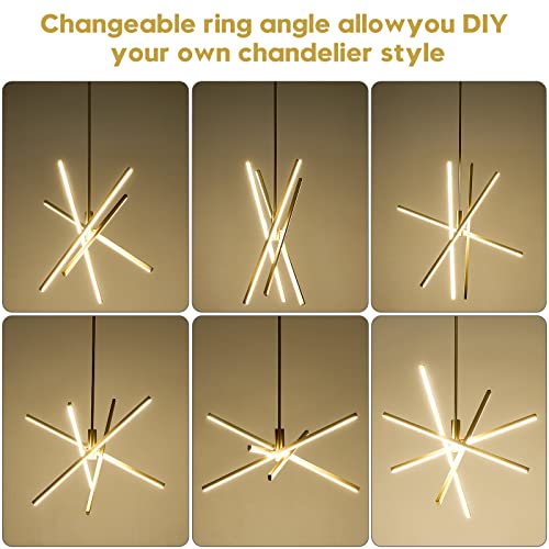 Gold Modern LED Chandelier