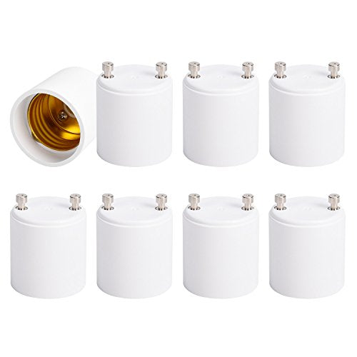 GU24 to E26 E27 Adapter 8 (8 Count)