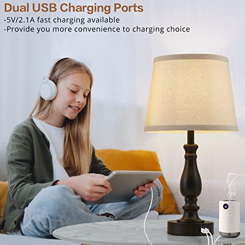 Lamps for Bedroom Set of 2 (2 Count)