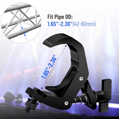 1.65 2.36 Inch Truss Clamp 4 Pack (4 Count)