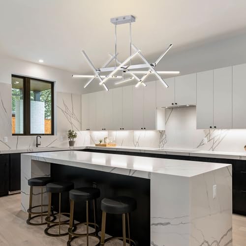 50'' Modern Chrome Chandelier Light Fixtures