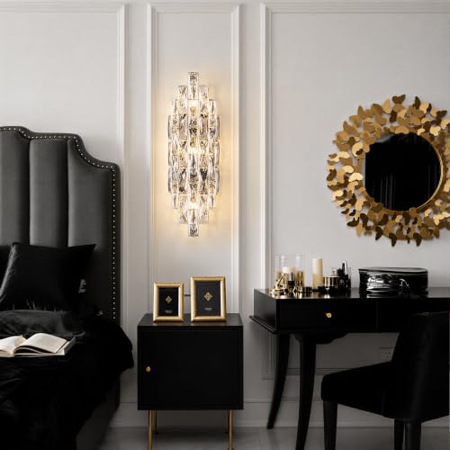 Crystal Chrome Wall Sconces (35.274 Ounce)